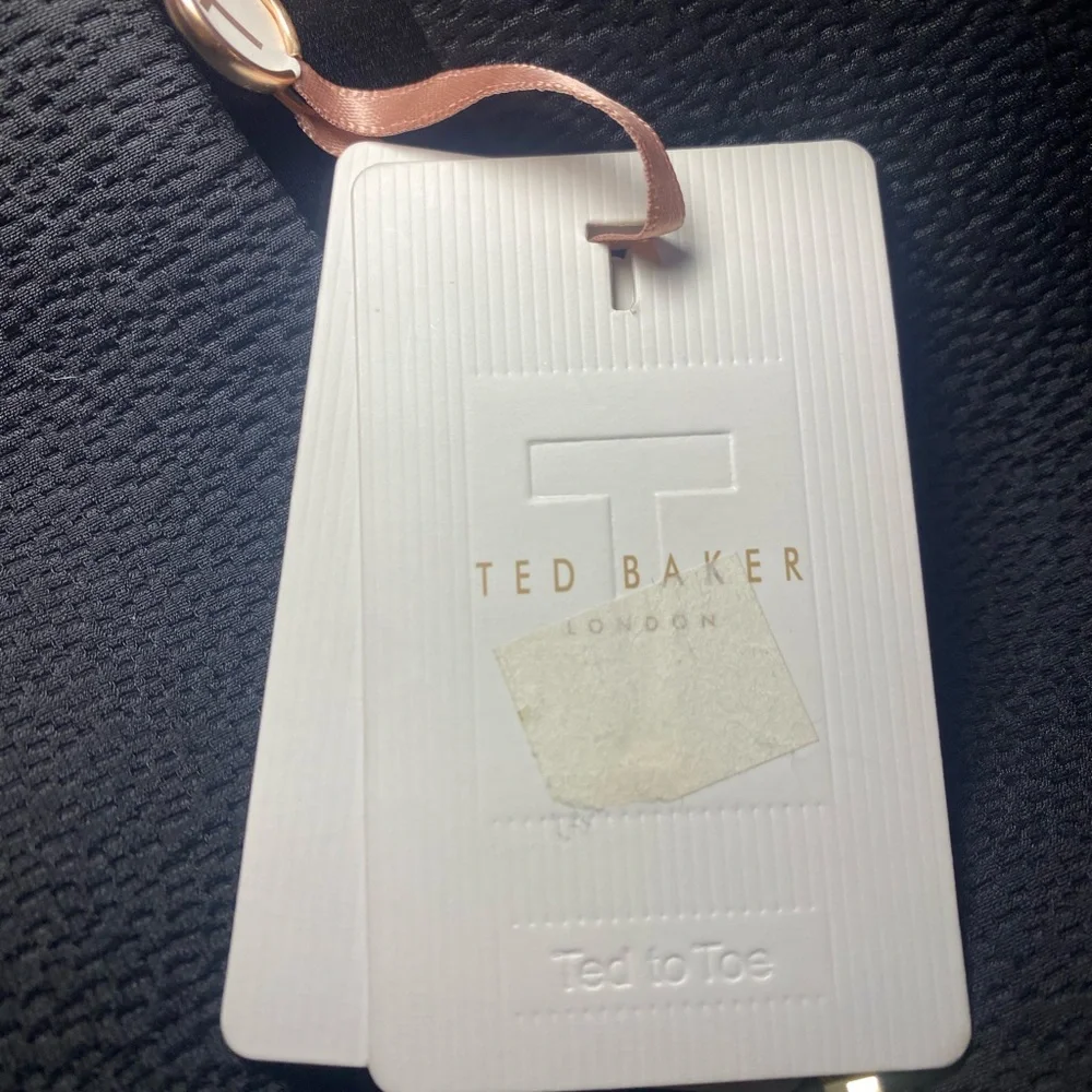 NWT Ted Baker Women’s Jamthun Peplum Zip Front Dress Designer Mini Sleeveless - Picture 10 of 13